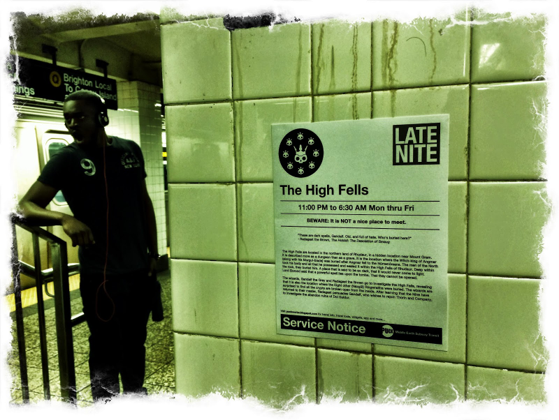 Illustration for article titled Decorating NY's Subways With Lord Of The Rings-Themed Warnings
